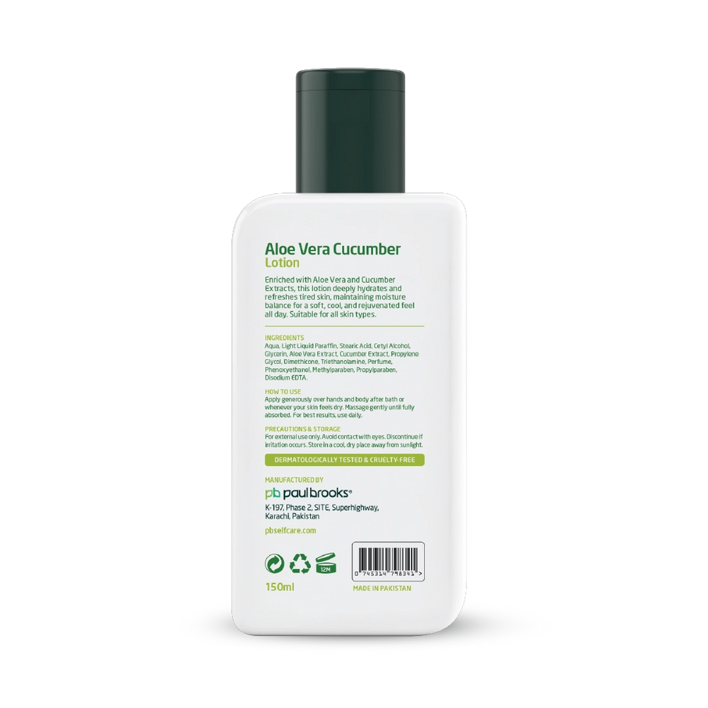 Aloe Vera Cucumber Lotion - Image 2
