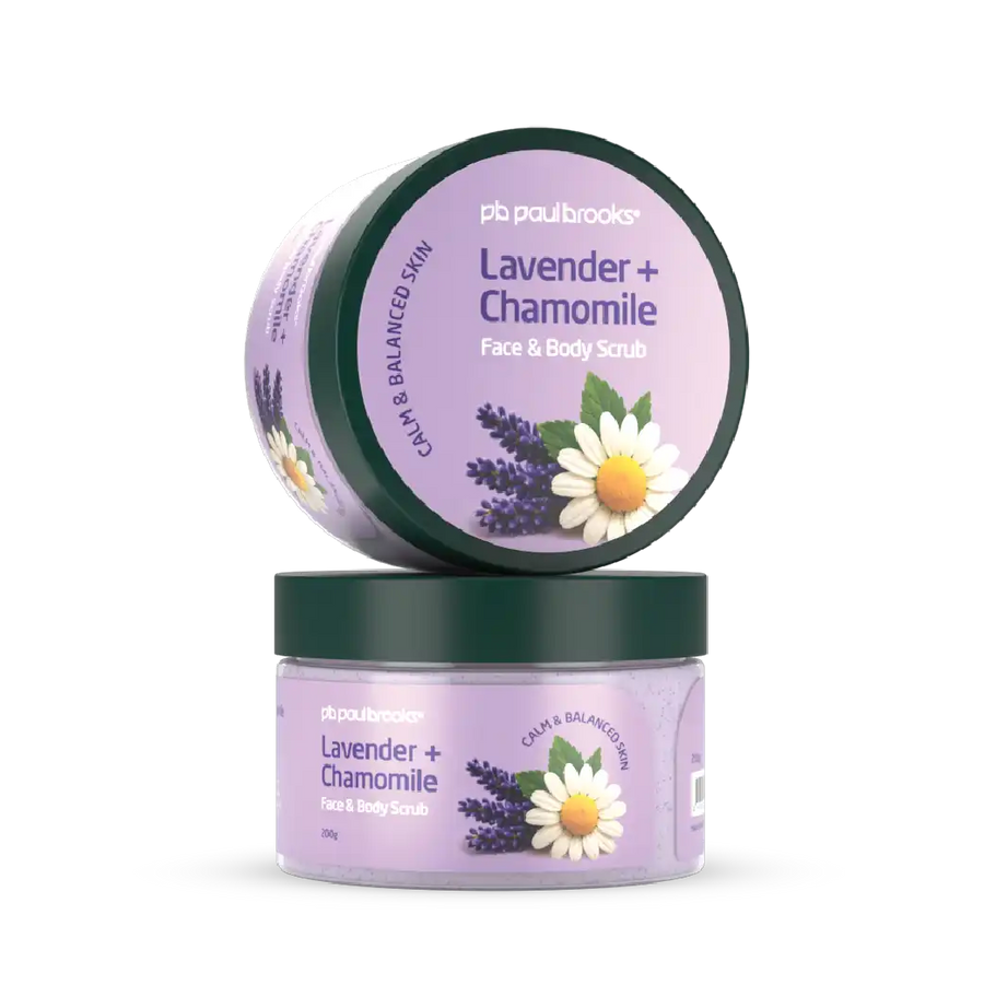 Lavender + Chamomile Face and Body Scrub